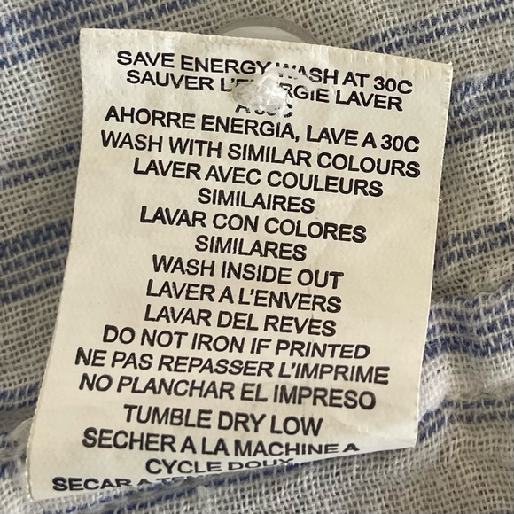 Sundry Striped Long Sleeve Button Up Cotton Shirt - Picture 11 of 13